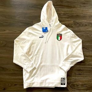 New Italy FIGC Italia Puma Culture Soccer Pullover Hoodie 767136 Men’s XL